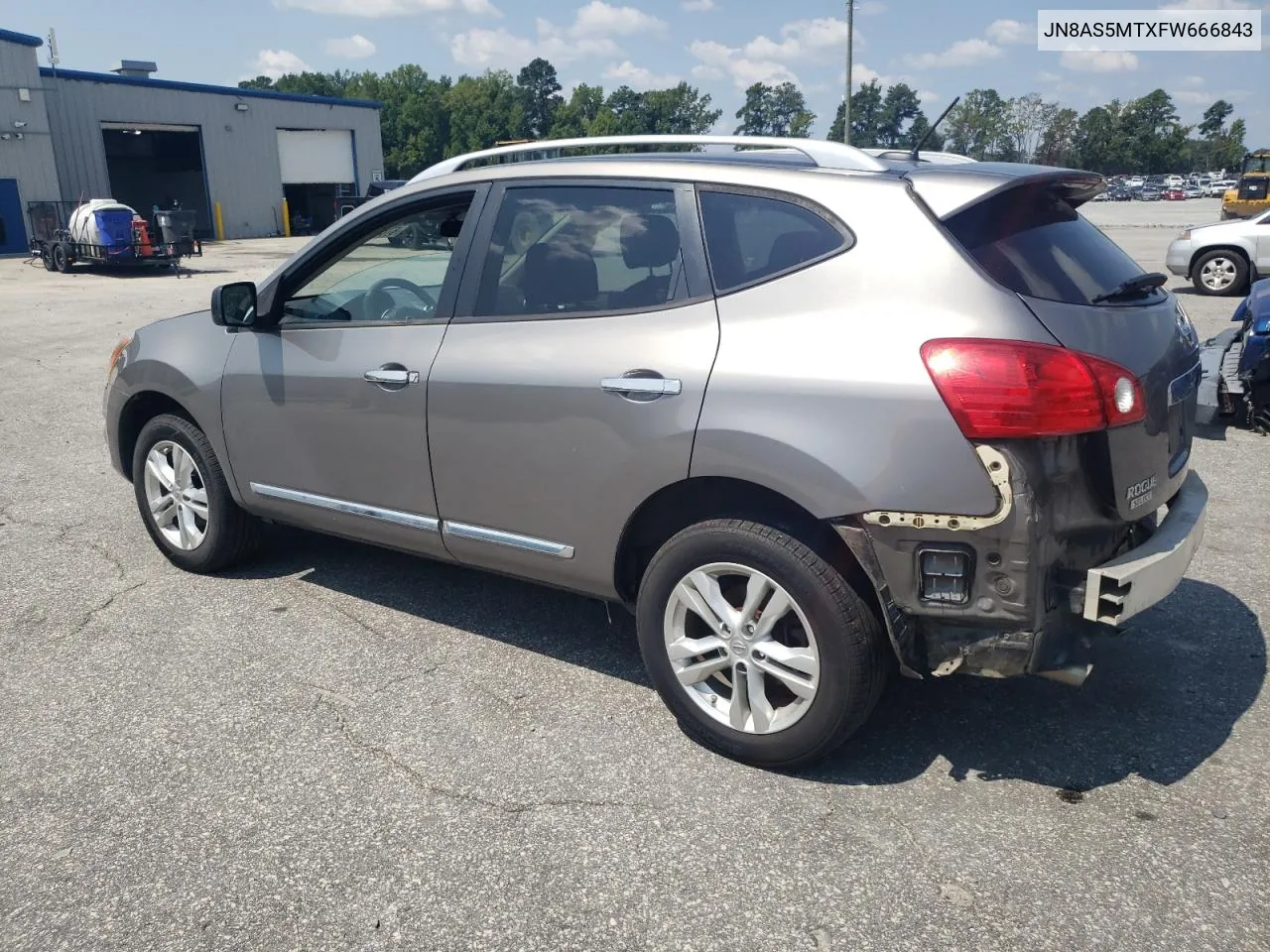 2015 Nissan Rogue Select S VIN: JN8AS5MTXFW666843 Lot: 67600954