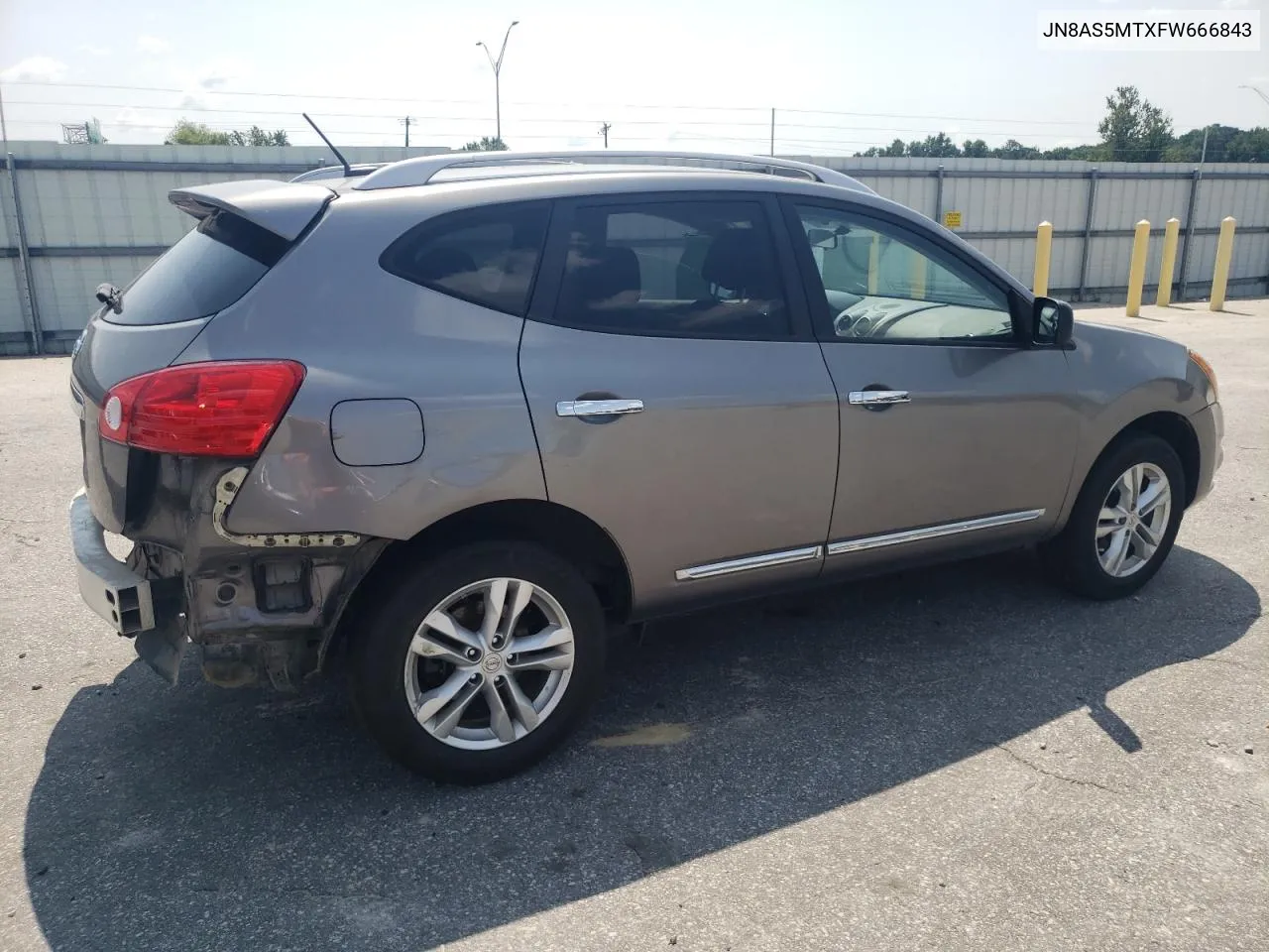 2015 Nissan Rogue Select S VIN: JN8AS5MTXFW666843 Lot: 67600954