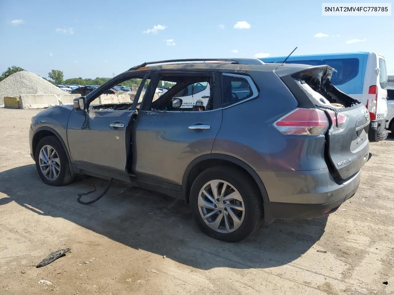 2015 Nissan Rogue S VIN: 5N1AT2MV4FC778785 Lot: 67880214