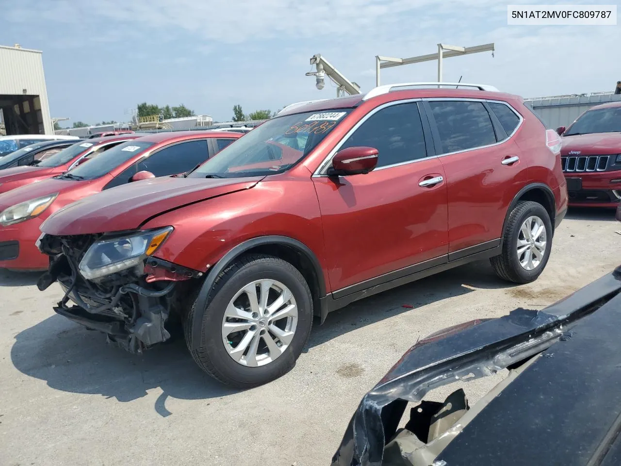 2015 Nissan Rogue S VIN: 5N1AT2MV0FC809787 Lot: 67882244