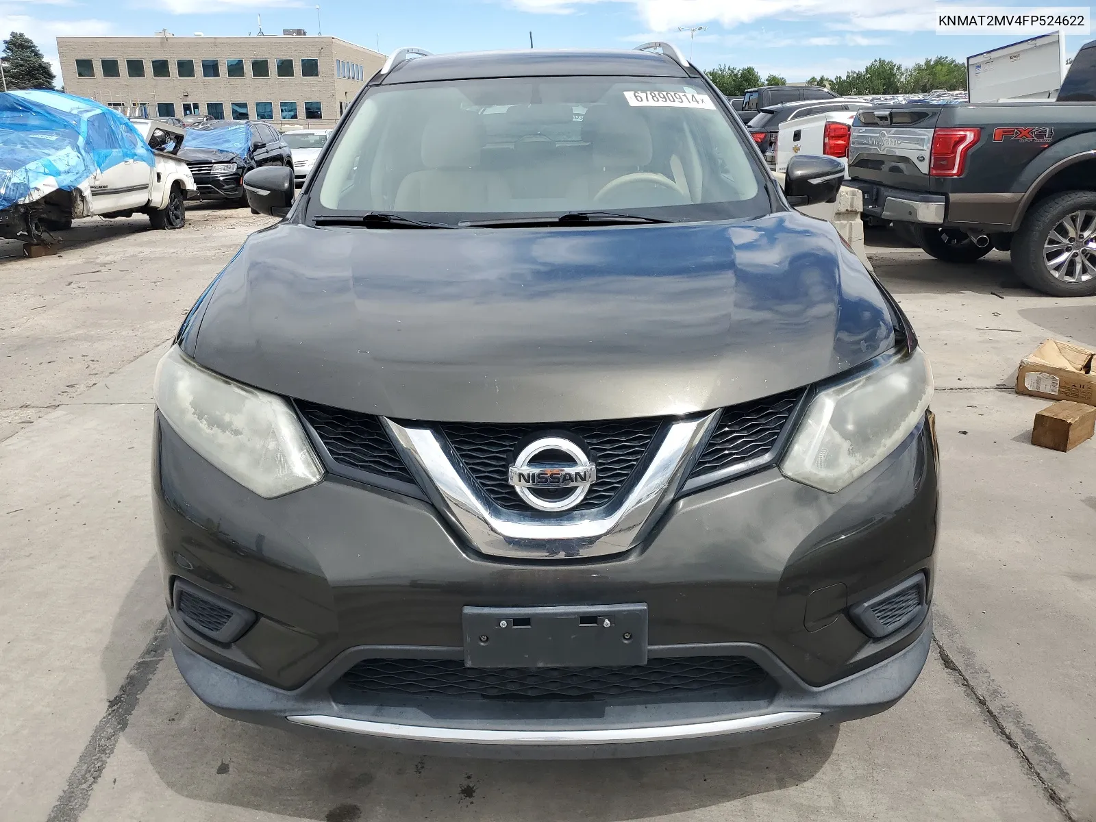 2015 Nissan Rogue S VIN: KNMAT2MV4FP524622 Lot: 67890914