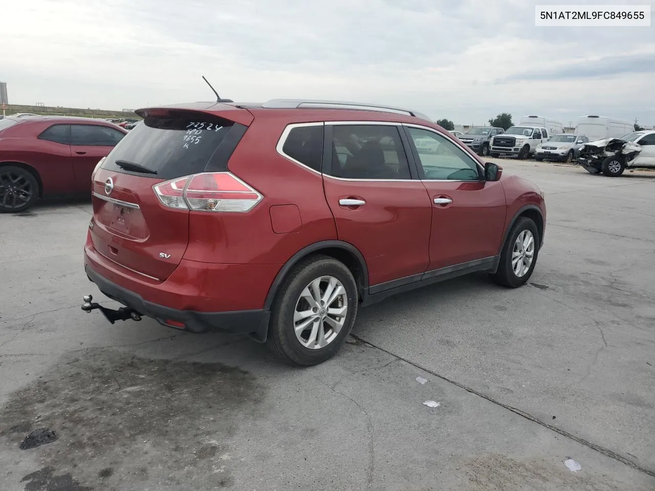 2015 Nissan Rogue S VIN: 5N1AT2ML9FC849655 Lot: 67973414