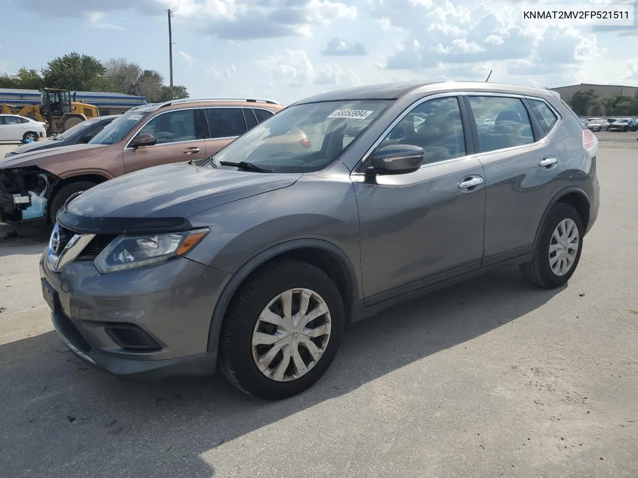 2015 Nissan Rogue S VIN: KNMAT2MV2FP521511 Lot: 68053984