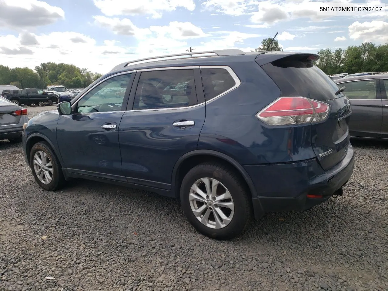 2015 Nissan Rogue S VIN: 5N1AT2MK1FC792407 Lot: 68395584