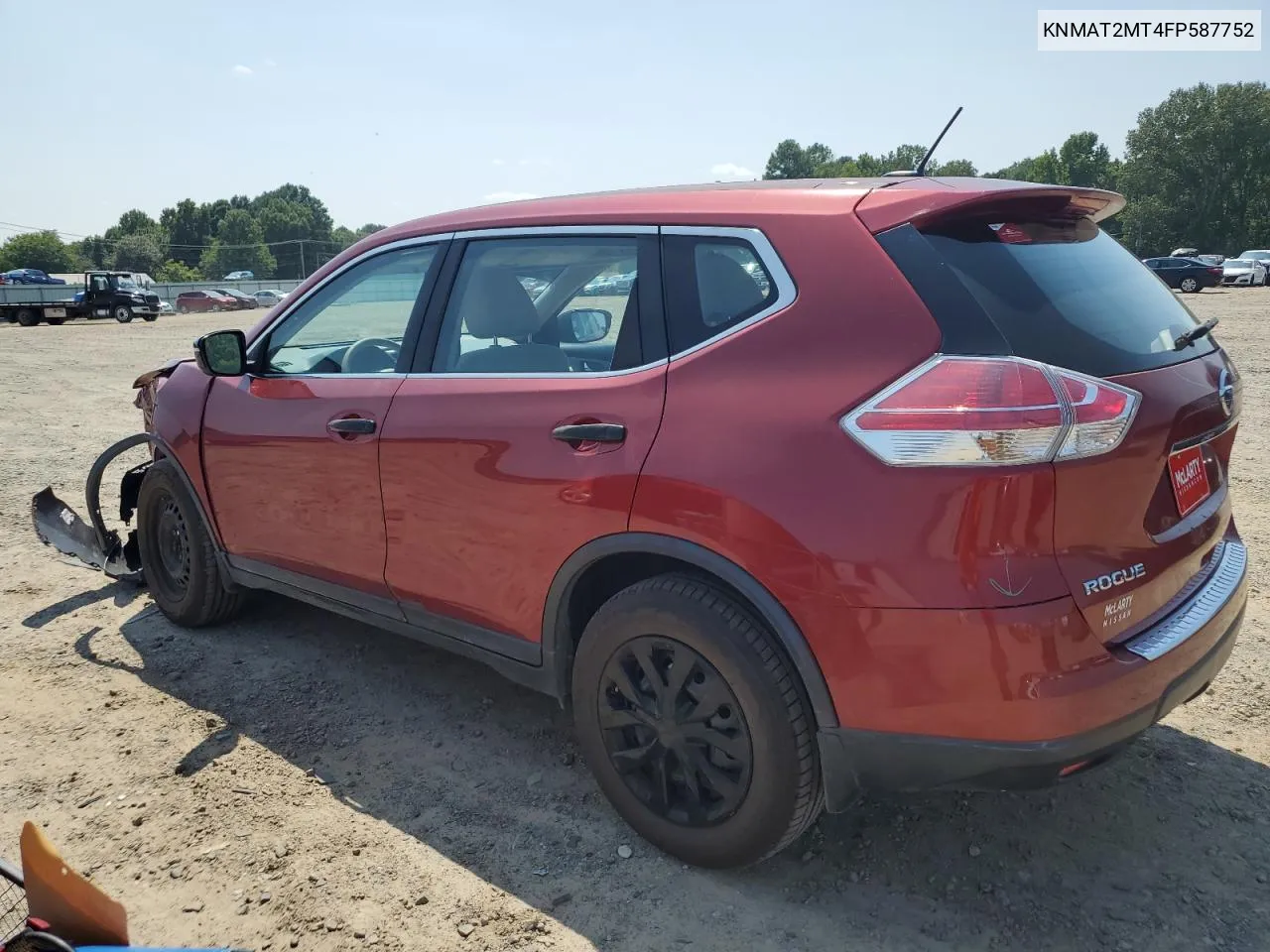 KNMAT2MT4FP587752 2015 Nissan Rogue S