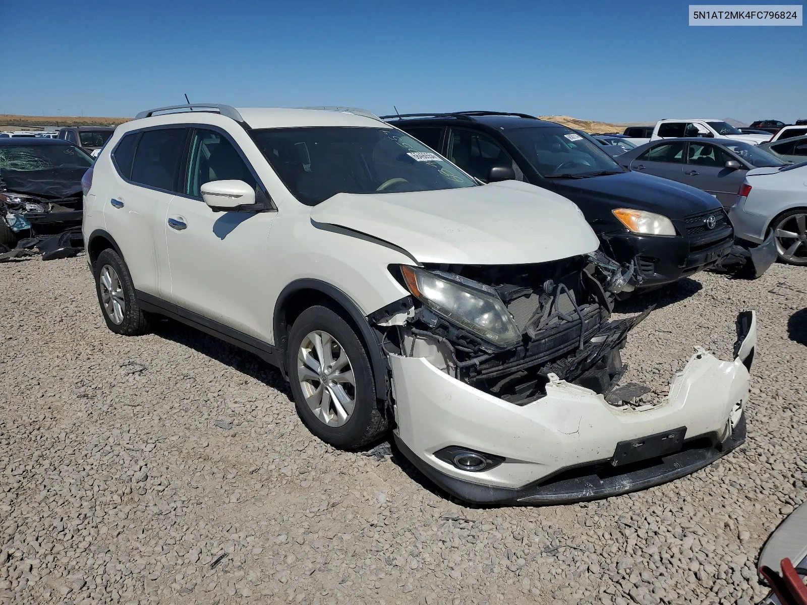 2015 Nissan Rogue S VIN: 5N1AT2MK4FC796824 Lot: 68490554