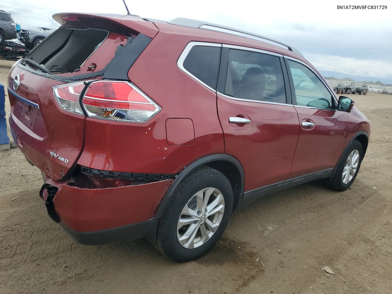 5N1AT2MV8FC831729 2015 Nissan Rogue S