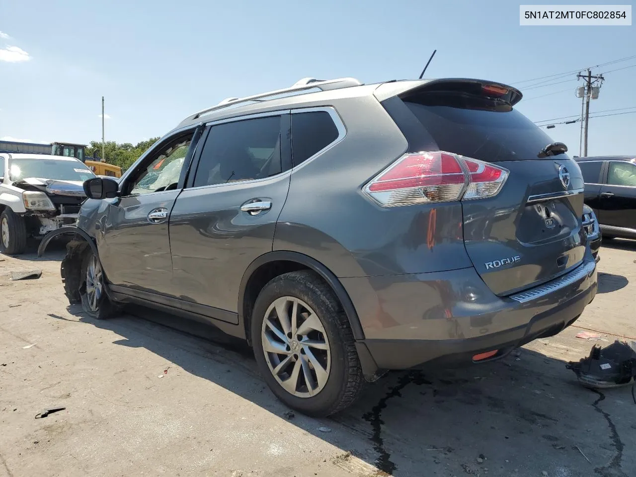 2015 Nissan Rogue S VIN: 5N1AT2MT0FC802854 Lot: 68527464