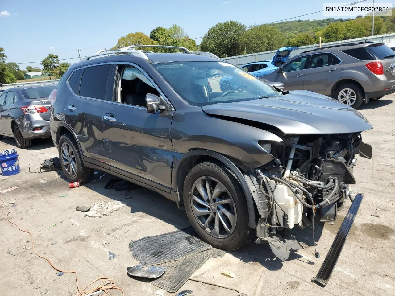 2015 Nissan Rogue S VIN: 5N1AT2MT0FC802854 Lot: 68527464