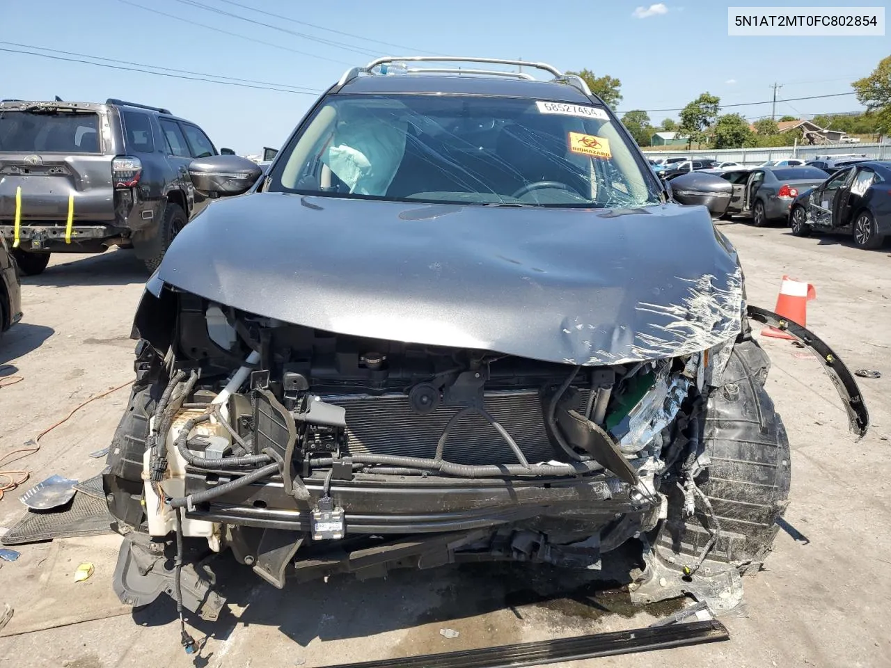 2015 Nissan Rogue S VIN: 5N1AT2MT0FC802854 Lot: 68527464