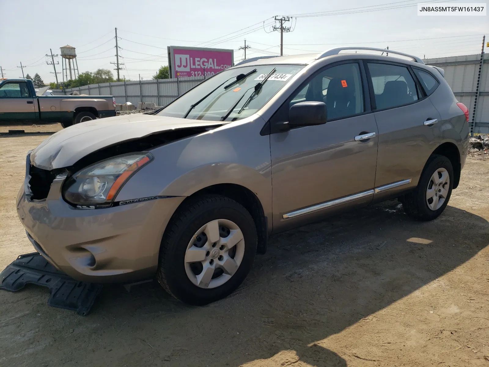 2015 Nissan Rogue Select S VIN: JN8AS5MT5FW161437 Lot: 68577434