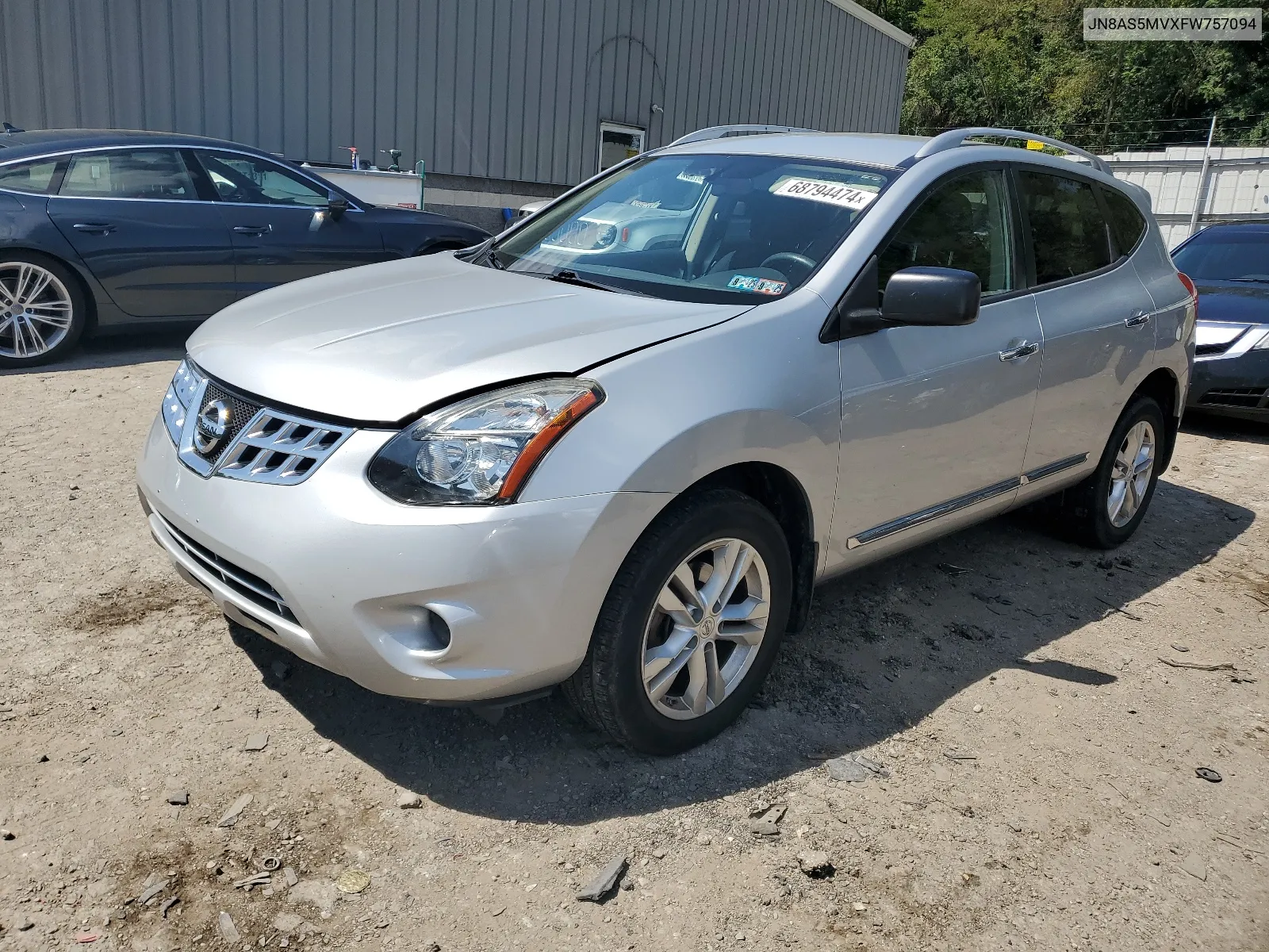 2015 Nissan Rogue Select S VIN: JN8AS5MVXFW757094 Lot: 68794474