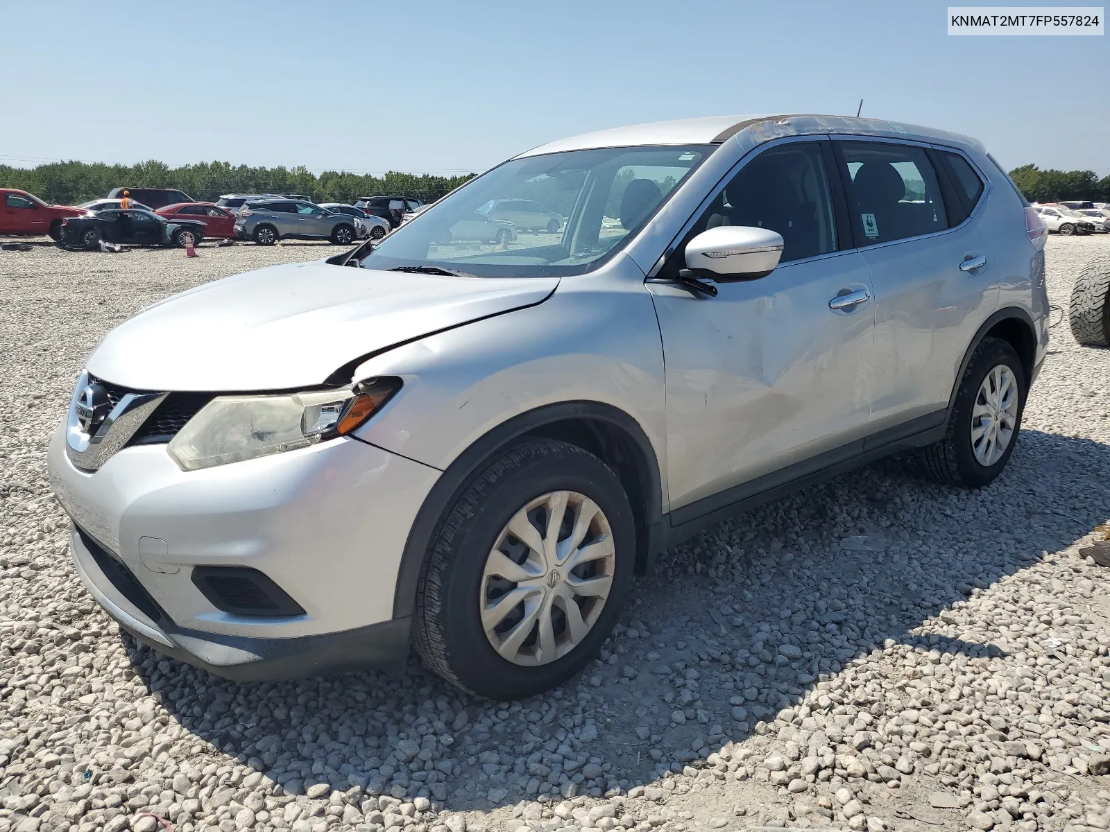 2015 Nissan Rogue S VIN: KNMAT2MT7FP557824 Lot: 68803604