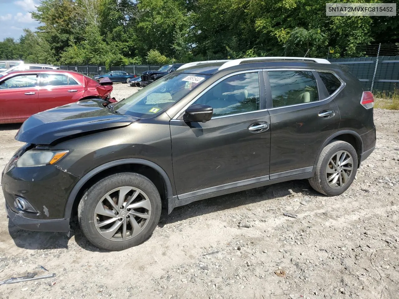 2015 Nissan Rogue S VIN: 5N1AT2MVXFC815452 Lot: 68951544