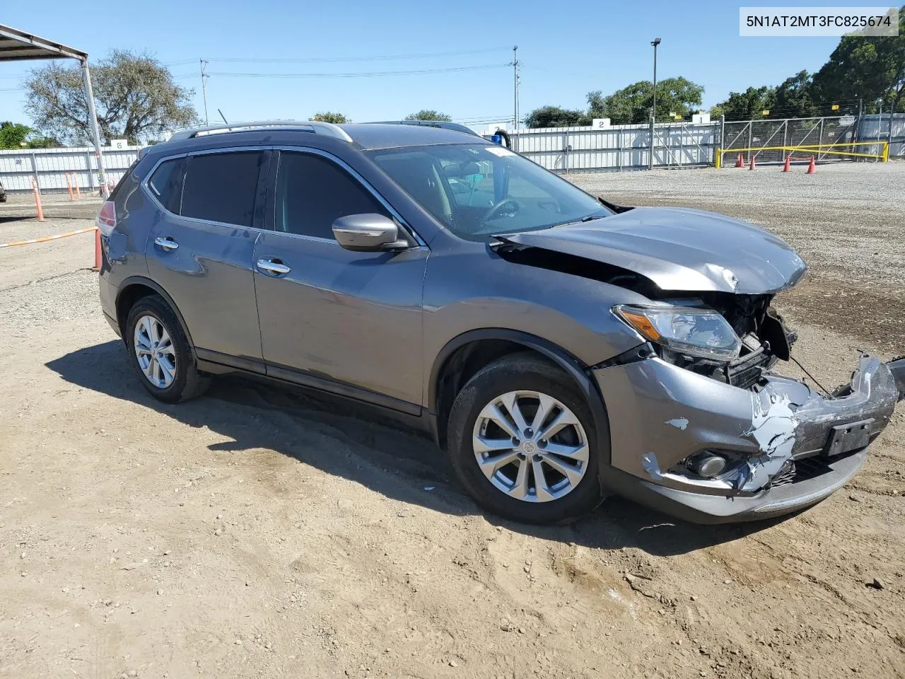 2015 Nissan Rogue S VIN: 5N1AT2MT3FC825674 Lot: 69039094