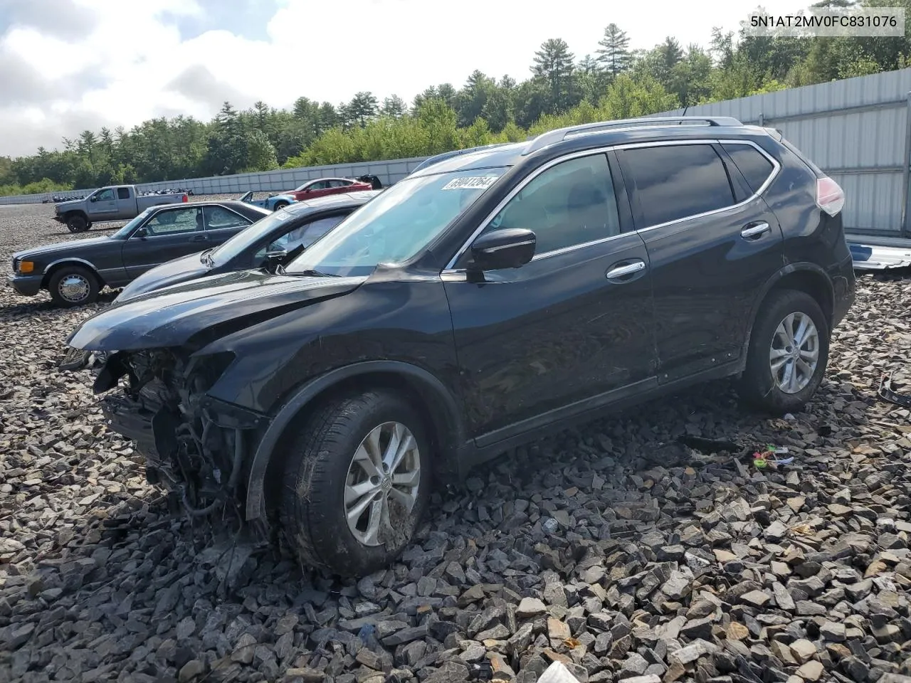 2015 Nissan Rogue S VIN: 5N1AT2MV0FC831076 Lot: 69041264