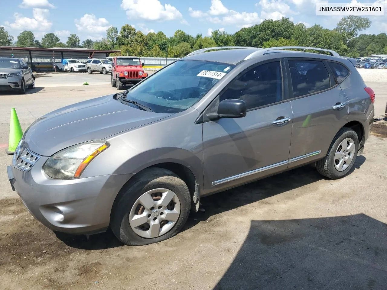 2015 Nissan Rogue Select S VIN: JN8AS5MV2FW251601 Lot: 69217514