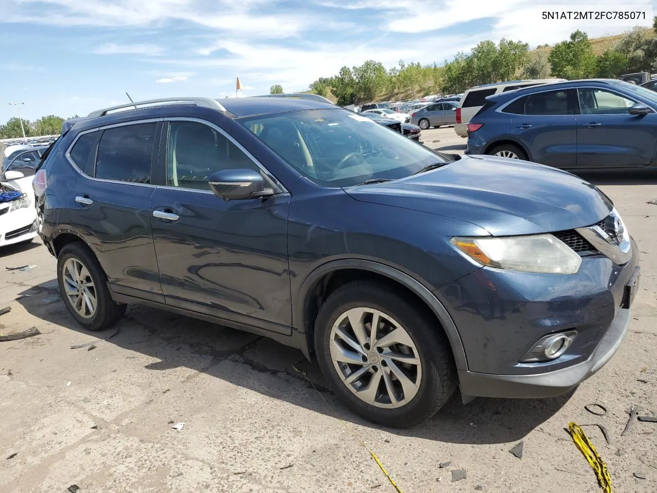 2015 Nissan Rogue S VIN: 5N1AT2MT2FC785071 Lot: 69224814