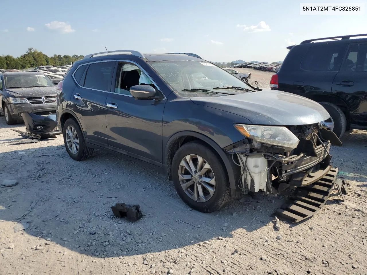 2015 Nissan Rogue S VIN: 5N1AT2MT4FC826851 Lot: 69465394