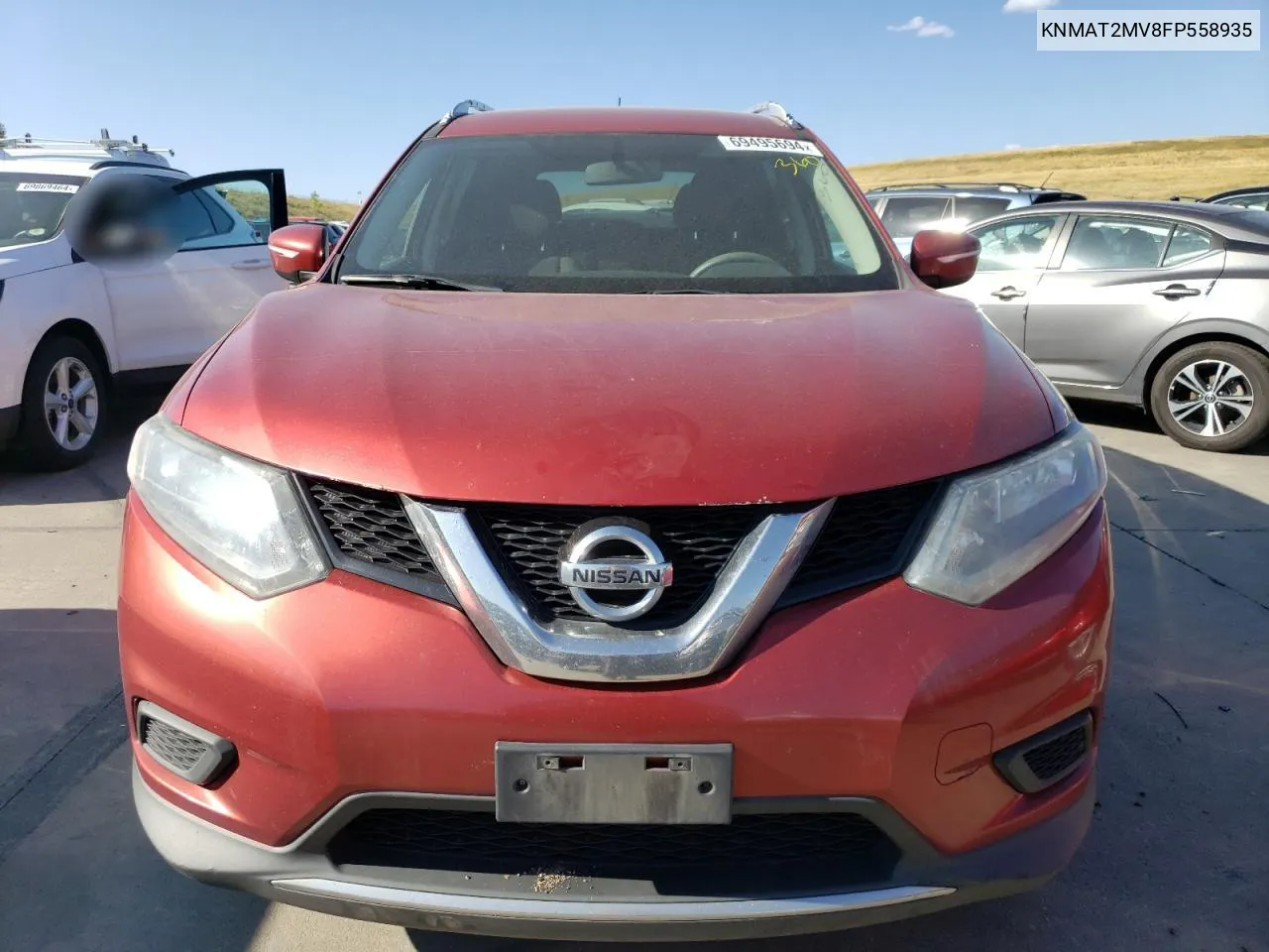 2015 Nissan Rogue S VIN: KNMAT2MV8FP558935 Lot: 69495694