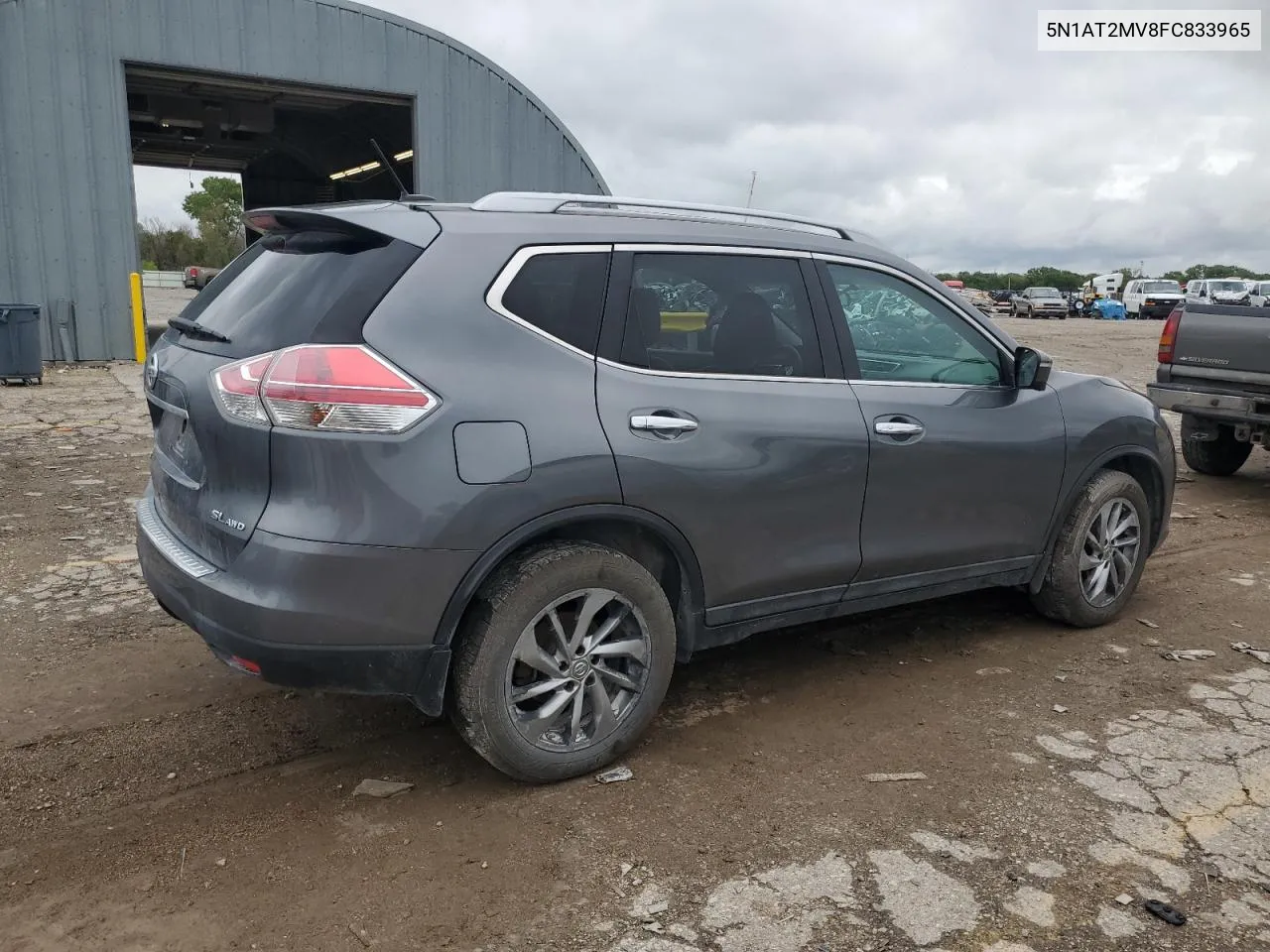 2015 Nissan Rogue S VIN: 5N1AT2MV8FC833965 Lot: 69500214