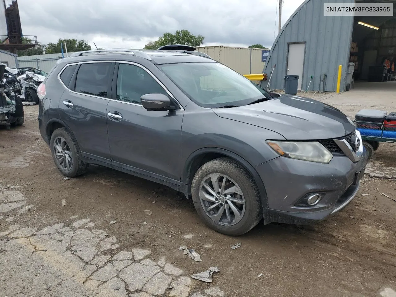 2015 Nissan Rogue S VIN: 5N1AT2MV8FC833965 Lot: 69500214