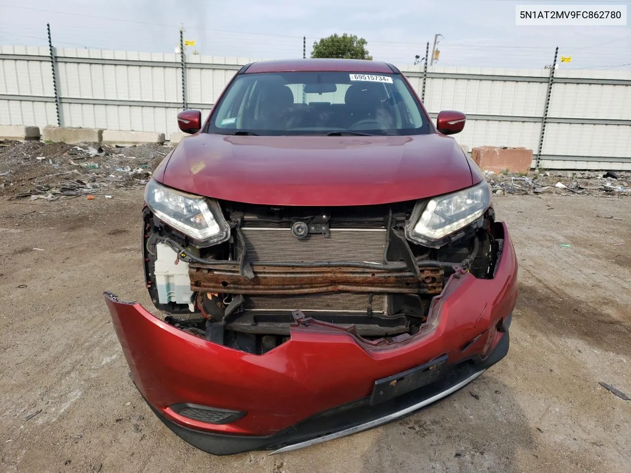 5N1AT2MV9FC862780 2015 Nissan Rogue S