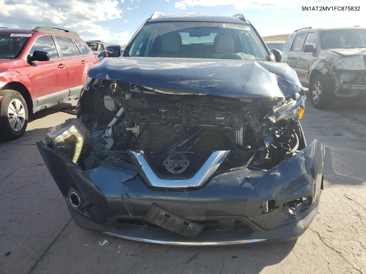 2015 Nissan Rogue S VIN: 5N1AT2MV1FC875832 Lot: 69633814