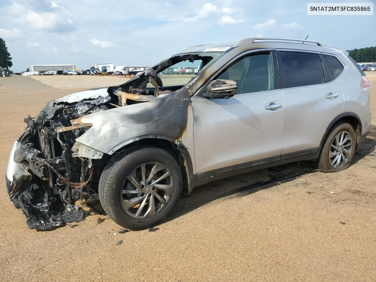 2015 Nissan Rogue S VIN: 5N1AT2MT5FC835865 Lot: 69717934