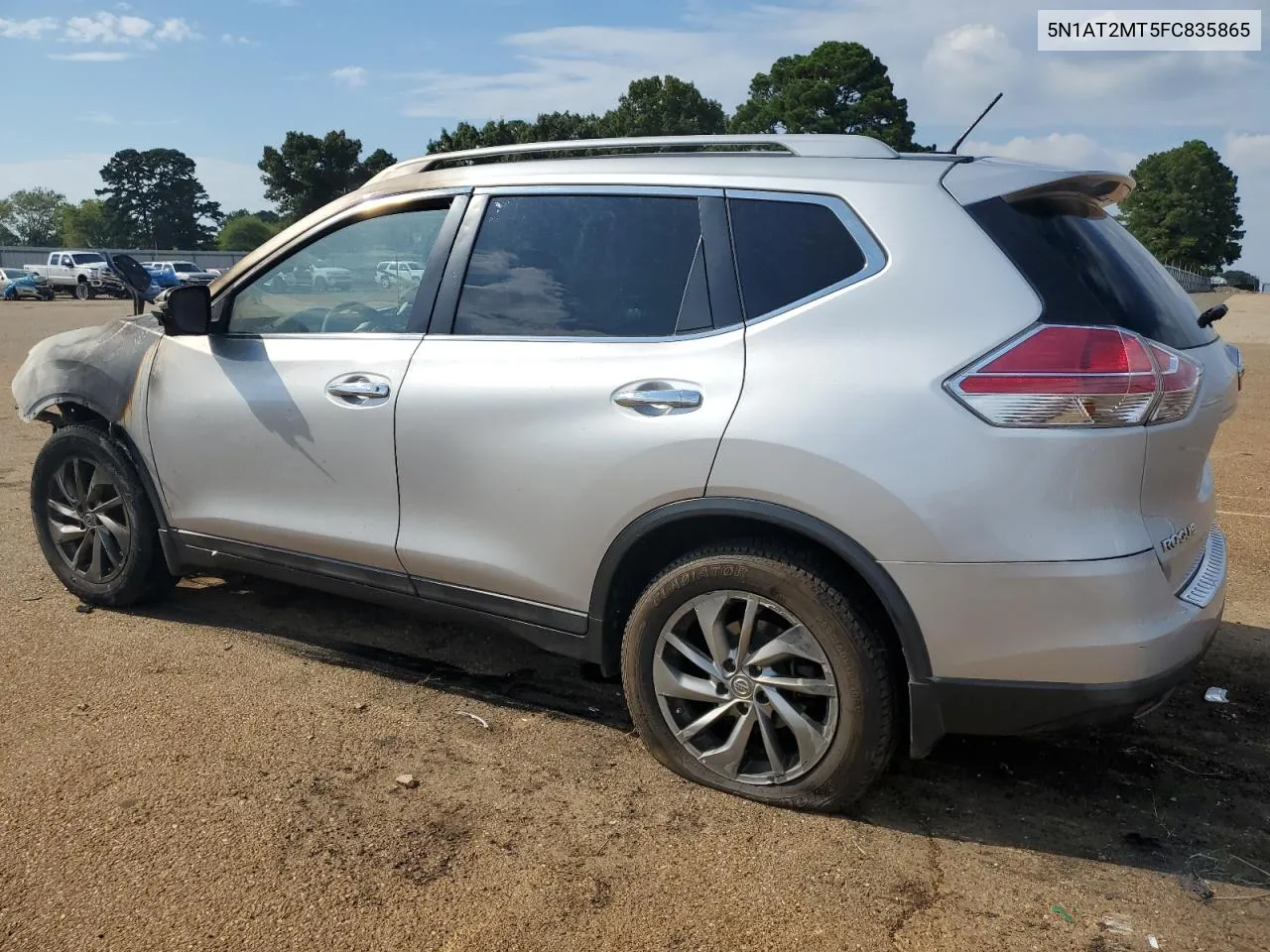 2015 Nissan Rogue S VIN: 5N1AT2MT5FC835865 Lot: 69717934