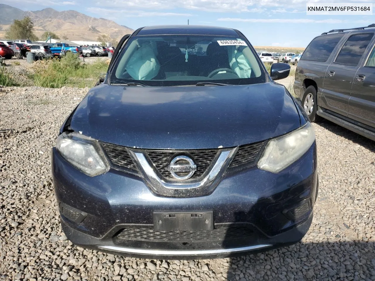 2015 Nissan Rogue S VIN: KNMAT2MV6FP531684 Lot: 69835454