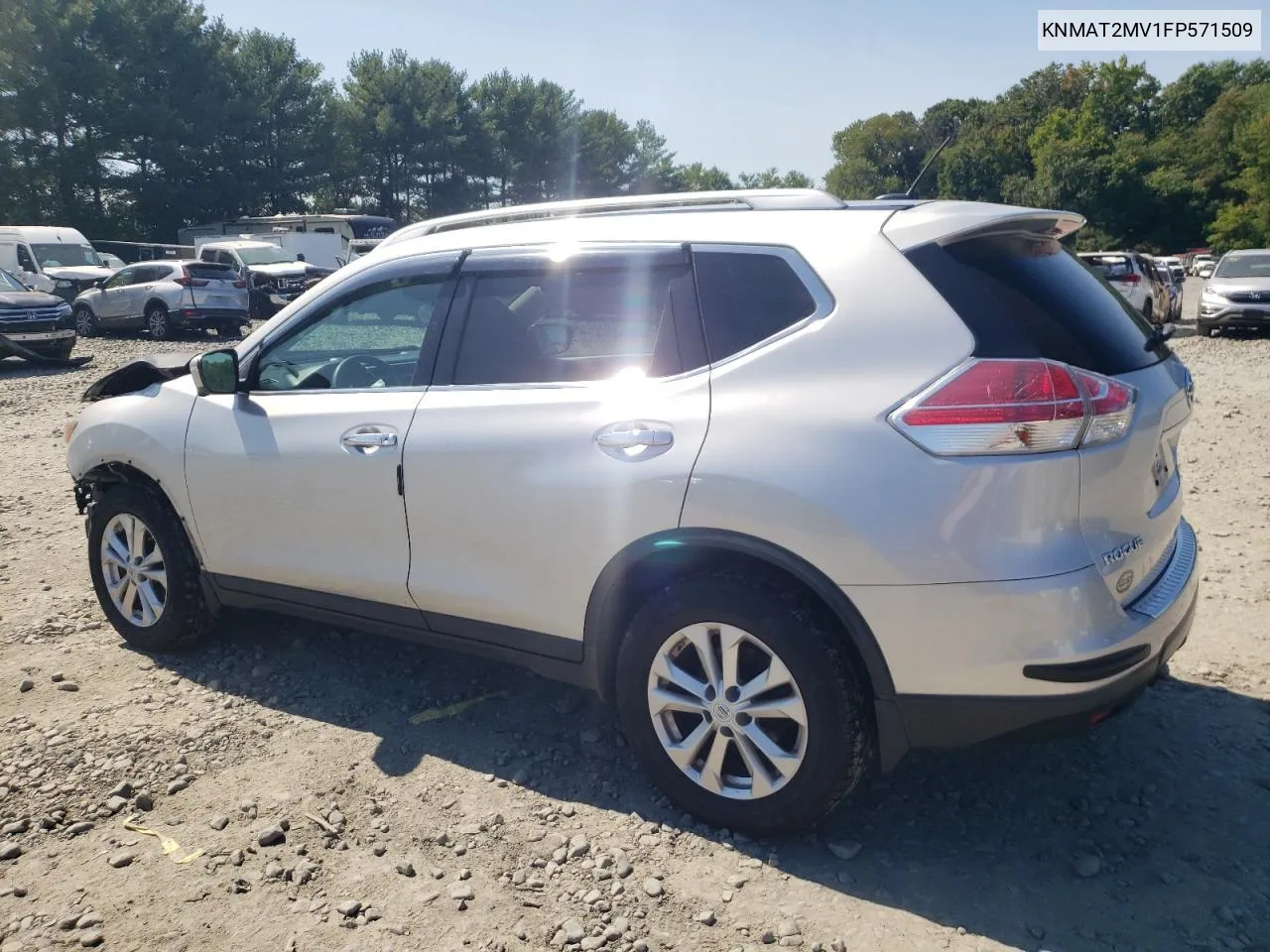 2015 Nissan Rogue S VIN: KNMAT2MV1FP571509 Lot: 69877314