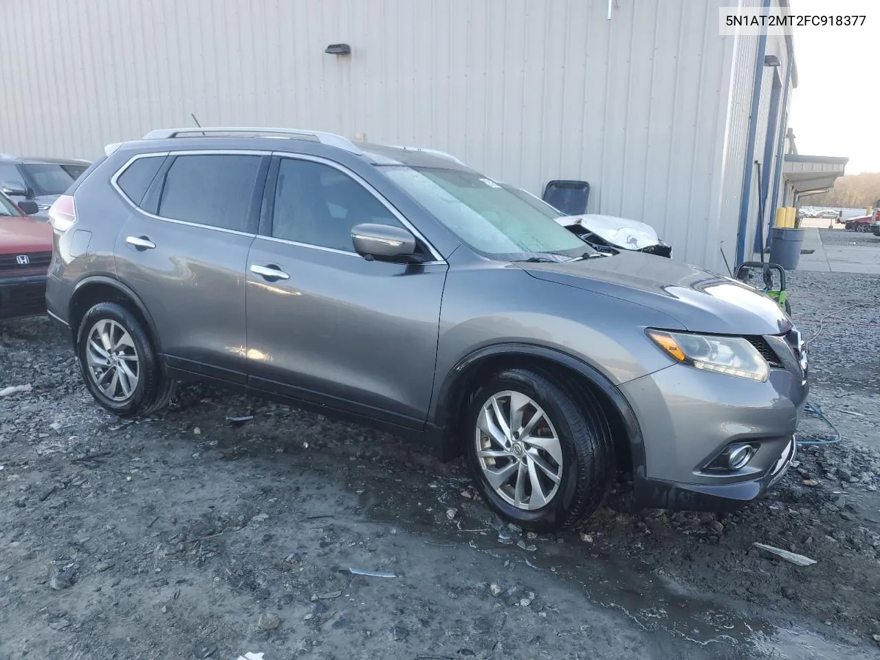 2015 Nissan Rogue S VIN: 5N1AT2MT2FC918377 Lot: 70012254