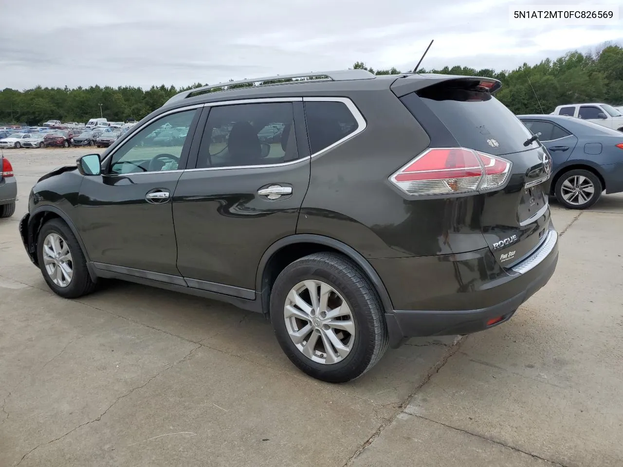 2015 Nissan Rogue S VIN: 5N1AT2MT0FC826569 Lot: 70017804