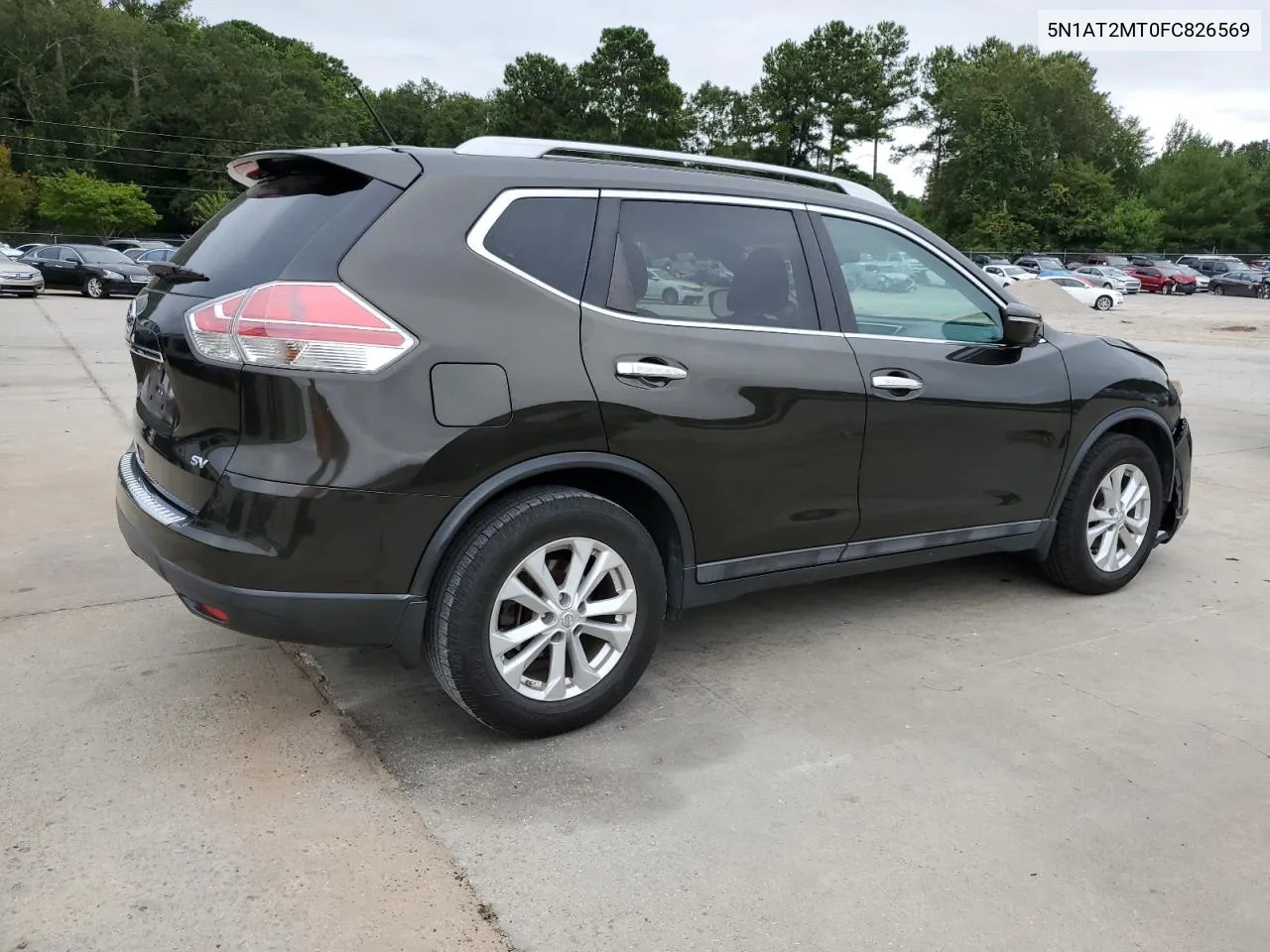 2015 Nissan Rogue S VIN: 5N1AT2MT0FC826569 Lot: 70017804