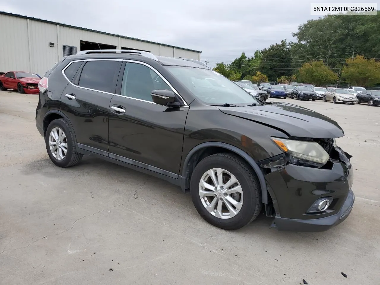 2015 Nissan Rogue S VIN: 5N1AT2MT0FC826569 Lot: 70017804