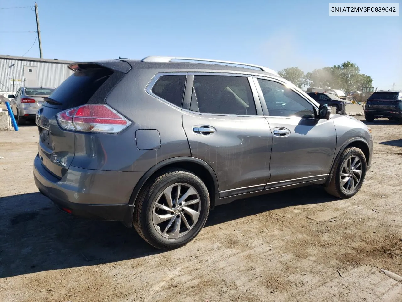 2015 Nissan Rogue S VIN: 5N1AT2MV3FC839642 Lot: 70037324