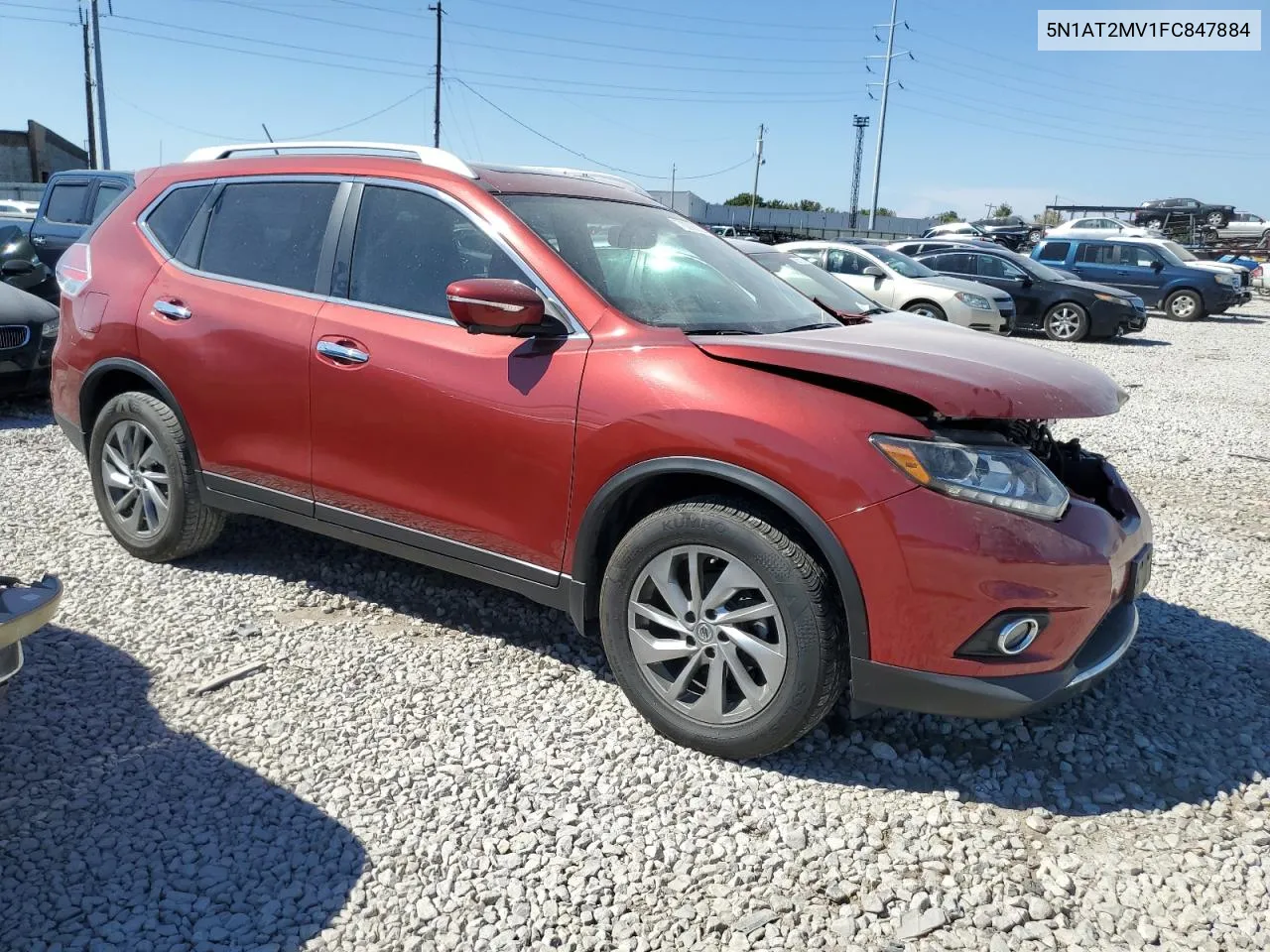 2015 Nissan Rogue S VIN: 5N1AT2MV1FC847884 Lot: 70090074