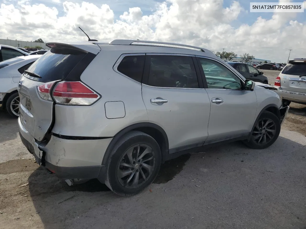 2015 Nissan Rogue S VIN: 5N1AT2MT7FC857835 Lot: 70136134