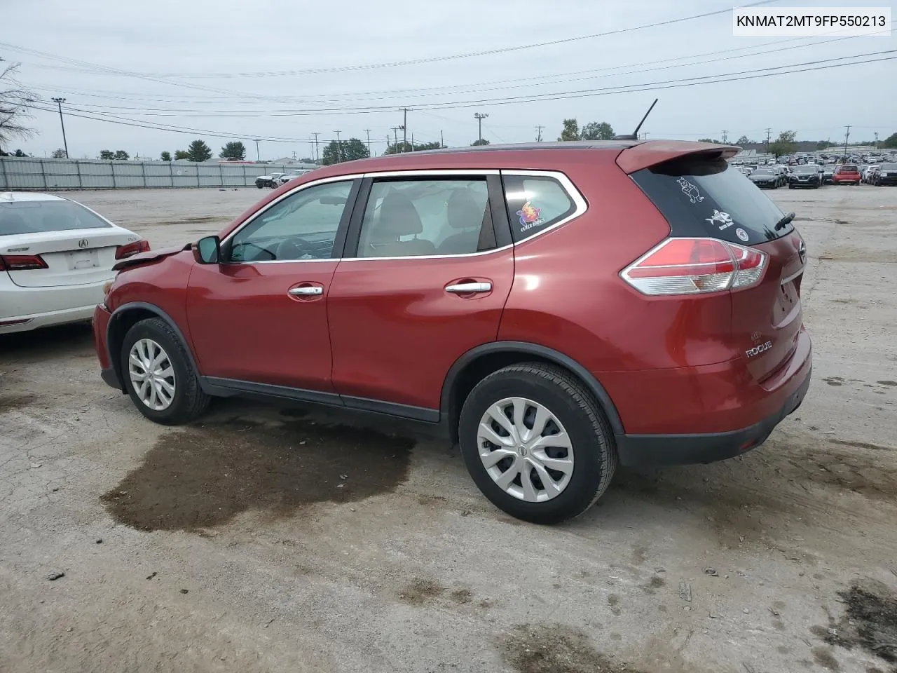 2015 Nissan Rogue S VIN: KNMAT2MT9FP550213 Lot: 70144254