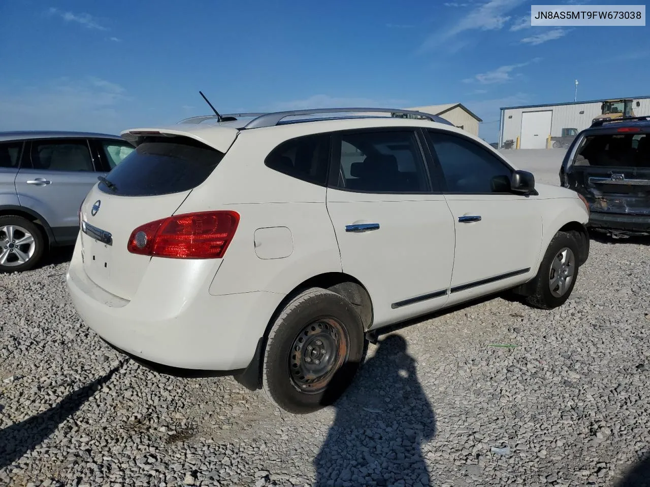 2015 Nissan Rogue Select S VIN: JN8AS5MT9FW673038 Lot: 70220504