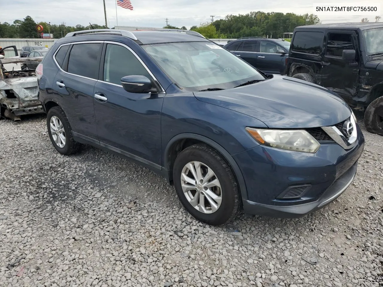 2015 Nissan Rogue S VIN: 5N1AT2MT8FC756500 Lot: 70277144