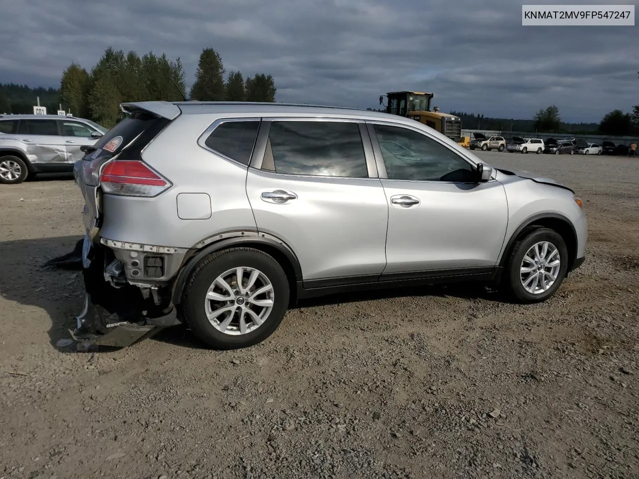 2015 Nissan Rogue S VIN: KNMAT2MV9FP547247 Lot: 70765314