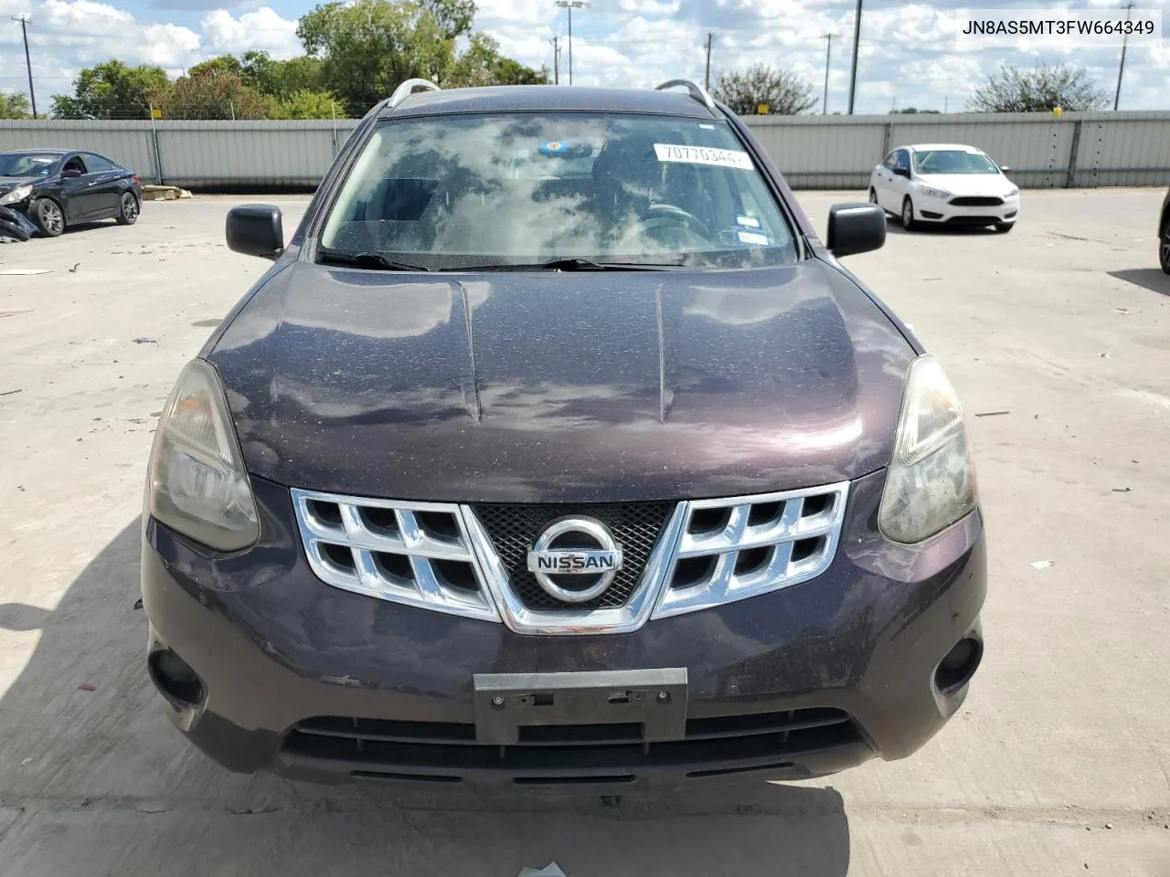 2015 Nissan Rogue Select S VIN: JN8AS5MT3FW664349 Lot: 70770344