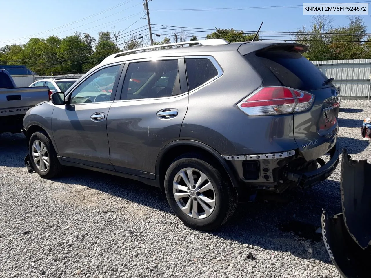 2015 Nissan Rogue S VIN: KNMAT2MV8FP524672 Lot: 70791654