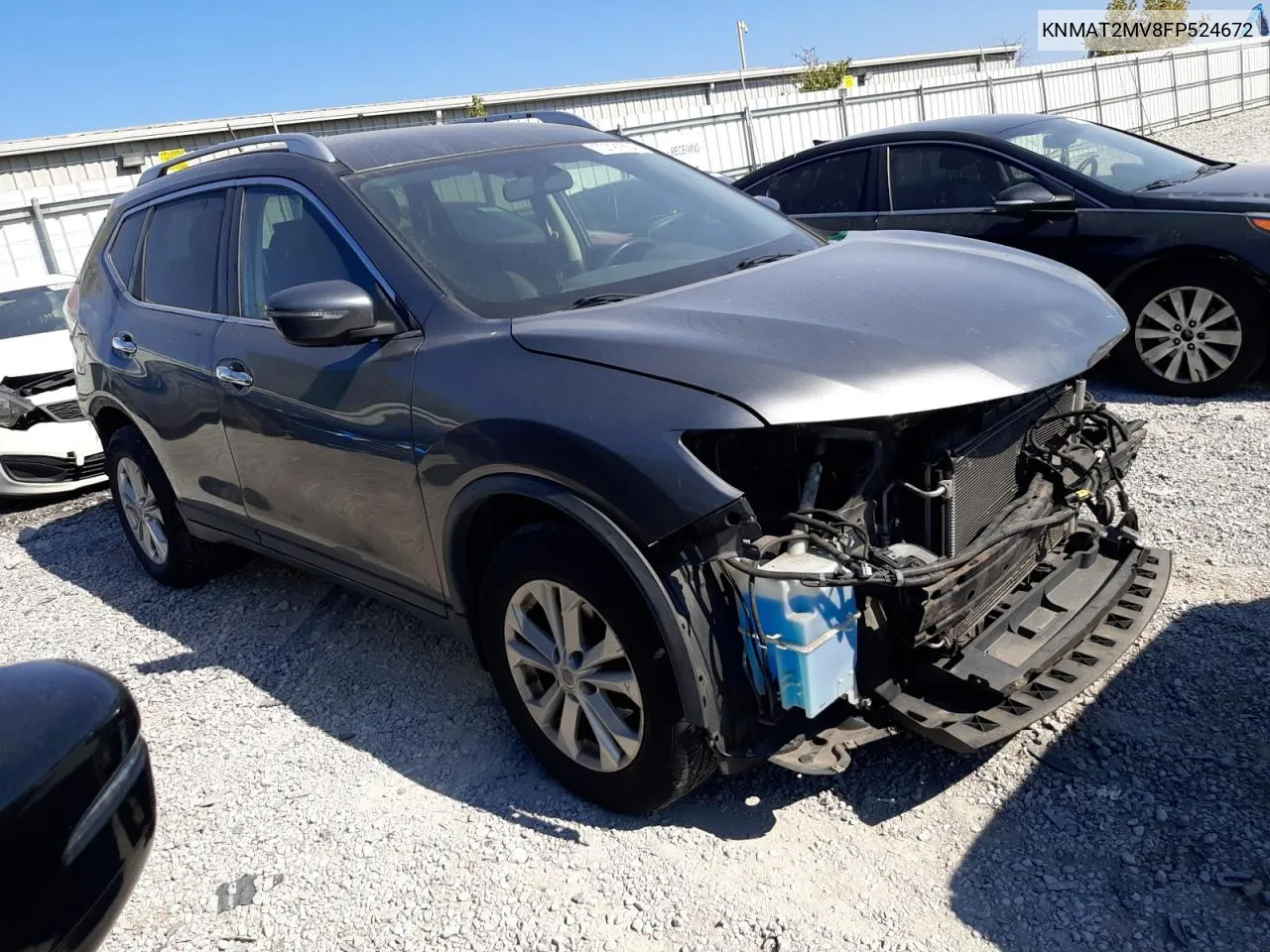 KNMAT2MV8FP524672 2015 Nissan Rogue S