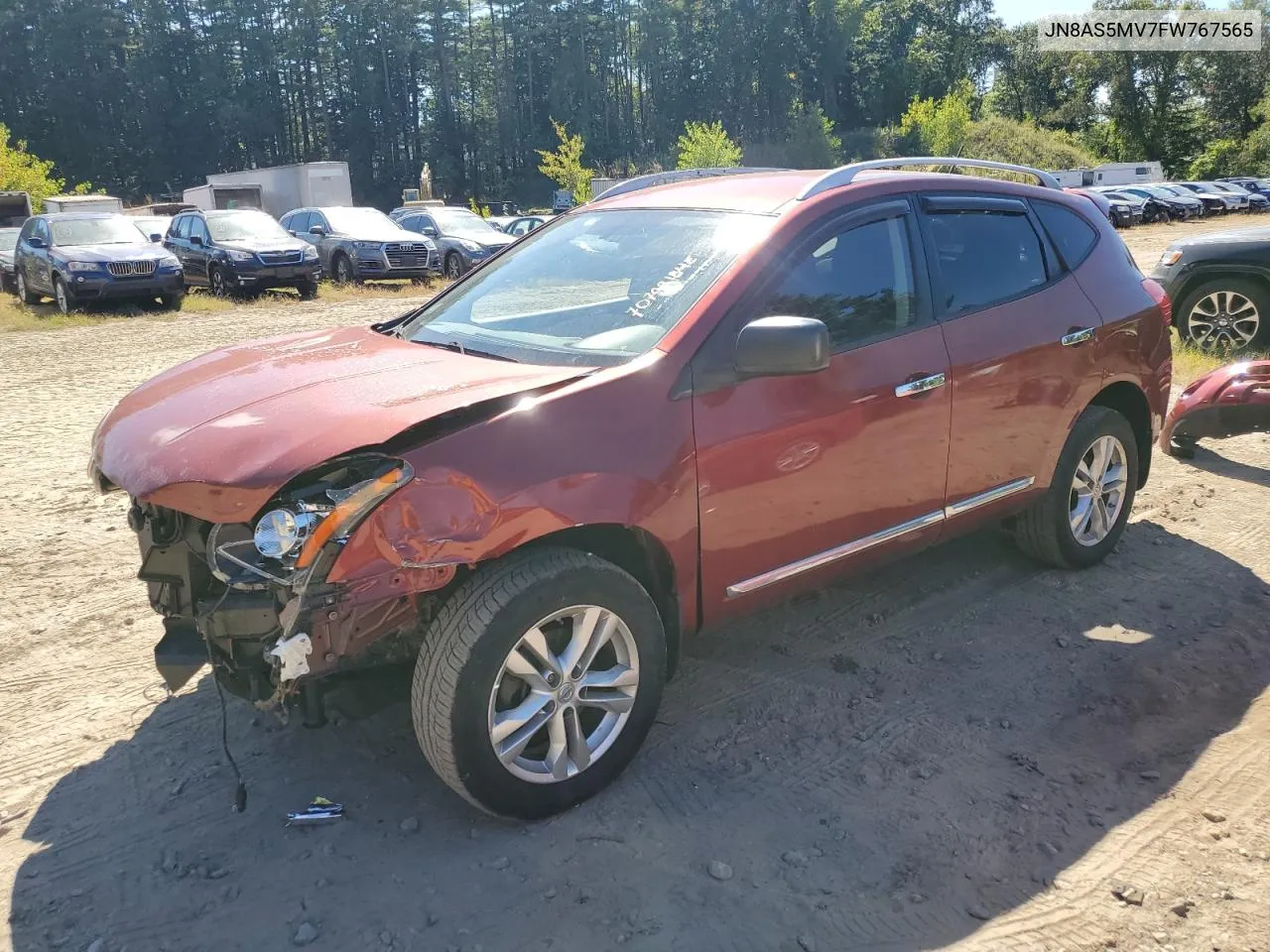 2015 Nissan Rogue Select S VIN: JN8AS5MV7FW767565 Lot: 70792184