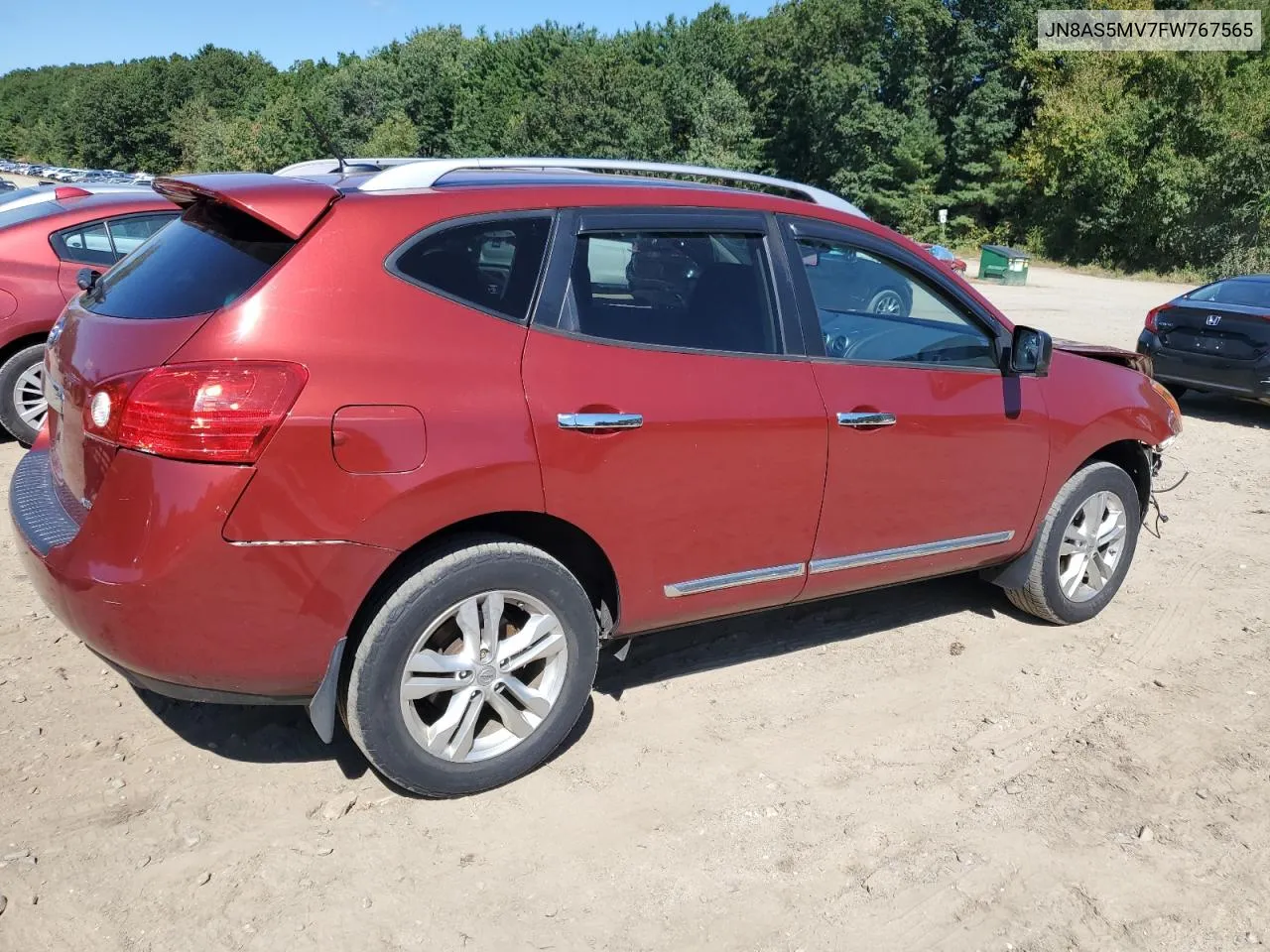 2015 Nissan Rogue Select S VIN: JN8AS5MV7FW767565 Lot: 70792184