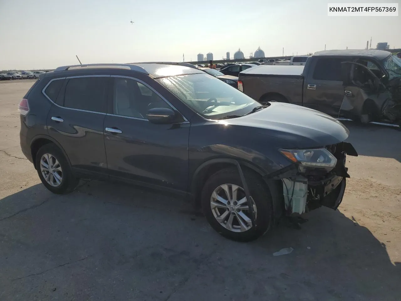 KNMAT2MT4FP567369 2015 Nissan Rogue S