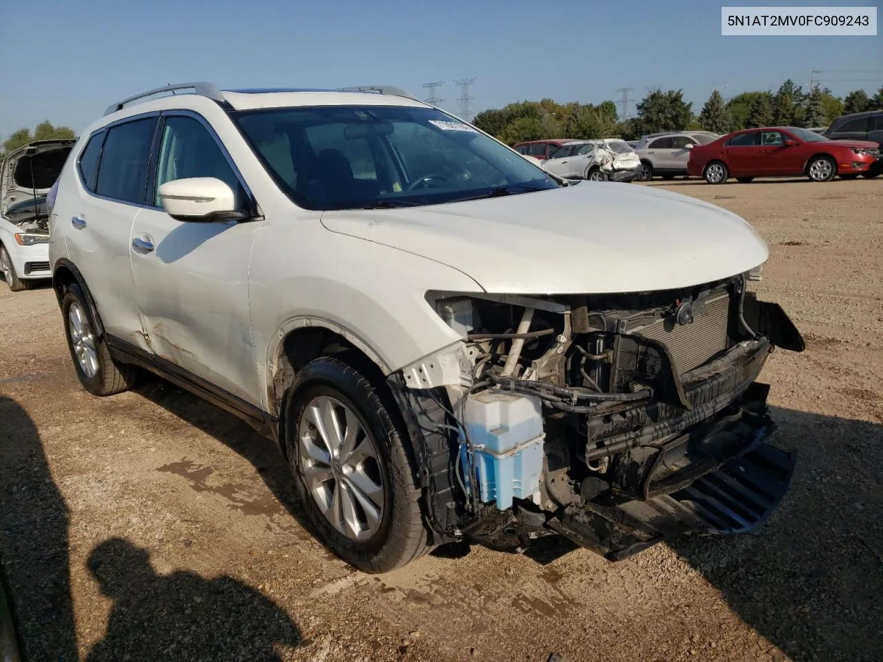 2015 Nissan Rogue S VIN: 5N1AT2MV0FC909243 Lot: 71001104